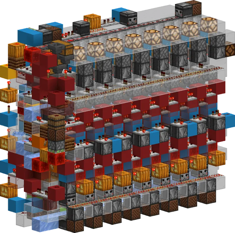 Compact Shulker Box Splitter Array